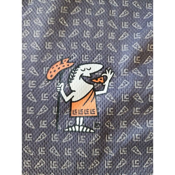 Little Caesars Pizza Employee Performance Blue Line T Shirt Short Sleeve Sz S - Picture 1 of 7